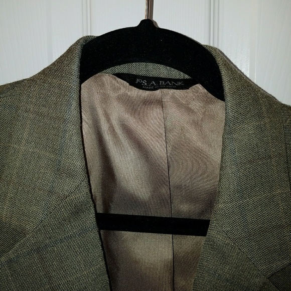 Jos A Banks khaki green lightweight blazer - Picture 2 of 3